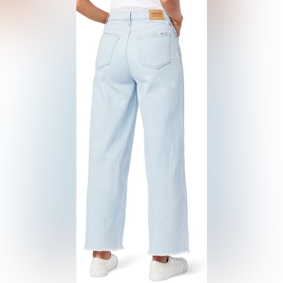 Levi's Blue Flare Wide Leg Jeans - Picture 2 of 6